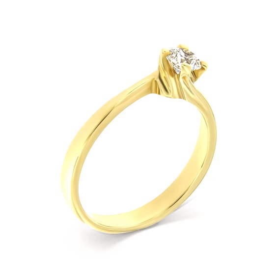 Ring Roman Gioielli Woman in Yellow Gold Diamante 0.22 Ct R368A25N170M5 - R368A25N170M5